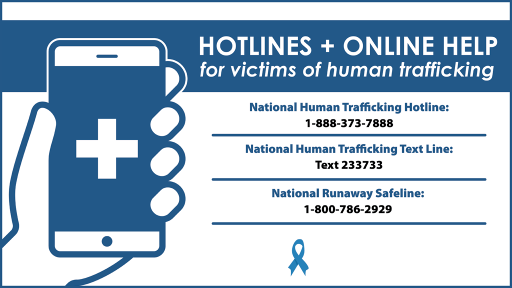 Landscape banner of hotlines and online help resources